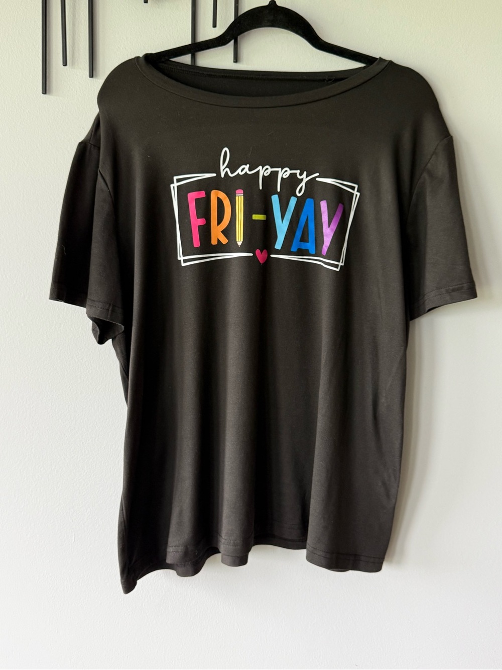 SHEIN Curve Black Teacher T-Shirt 2x
